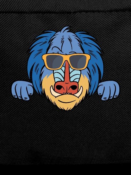 Baboon with sunglasses
