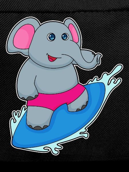 Elephant Surfing Surfboard Summer