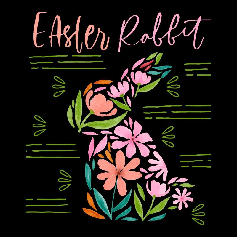 Easter , Floral Pattern, Easter Typography