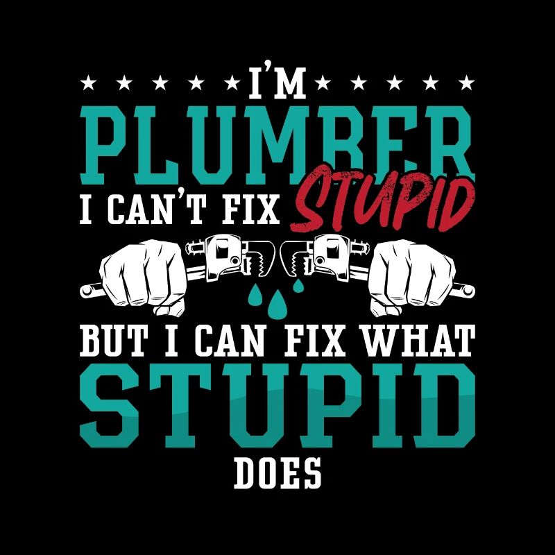 Plumber I Can't Fix Stupid Plumbing Pipe Plumbers