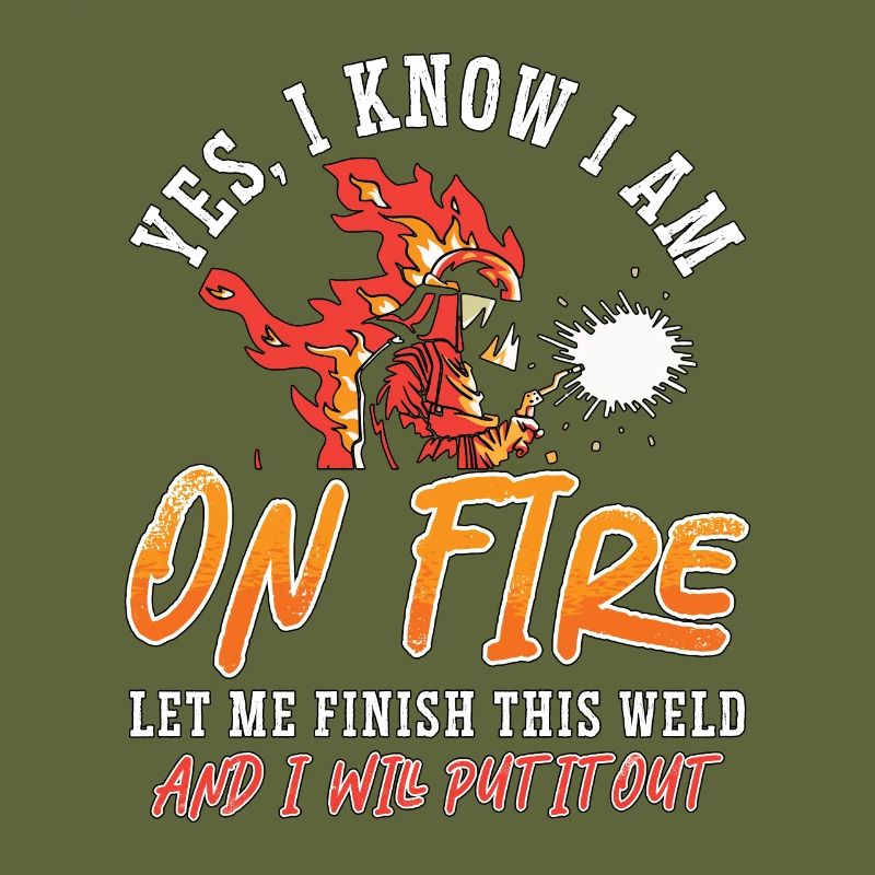 Welder I Am On Fire Let Me Finish Weld Welding