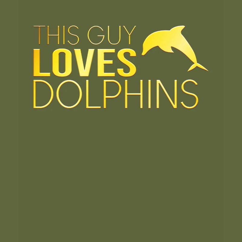 Ce gars aime les dauphins