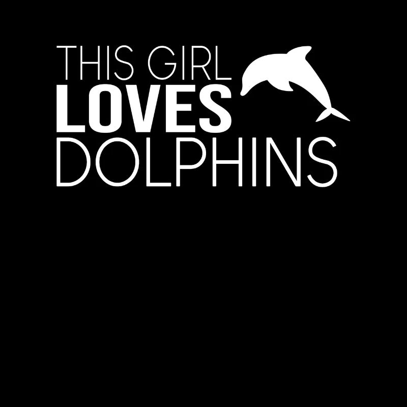 This girl loves dolphins