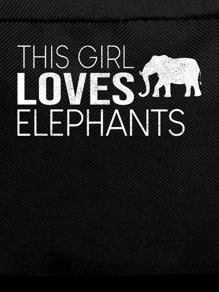 This girl loves elephants