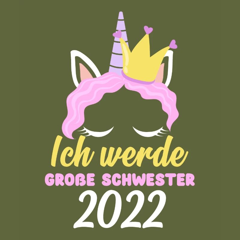 Mädchen Einhorn Ich Werde Große Schwester 2022