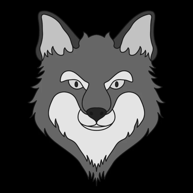 Fuchs Waldtier Design mit Tierkopf