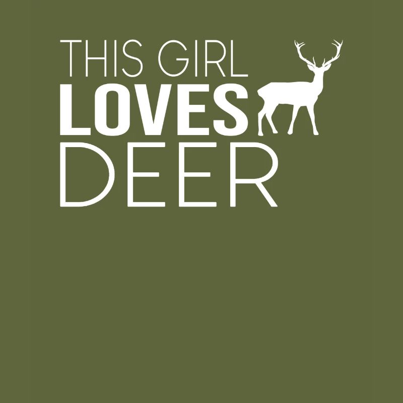 Mädchen Hirsch Spruch