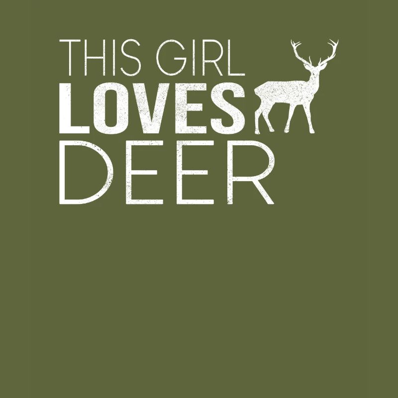 Mädchen Hirsch Spruch