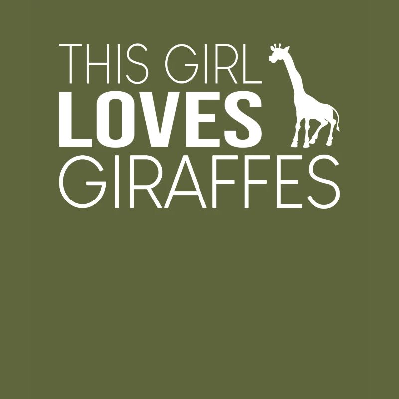 Mädchen Giraffe Spruch