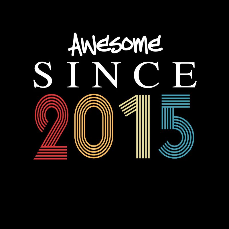 Awesome Since 2015 Geburtstag 2015 Vintage 2015