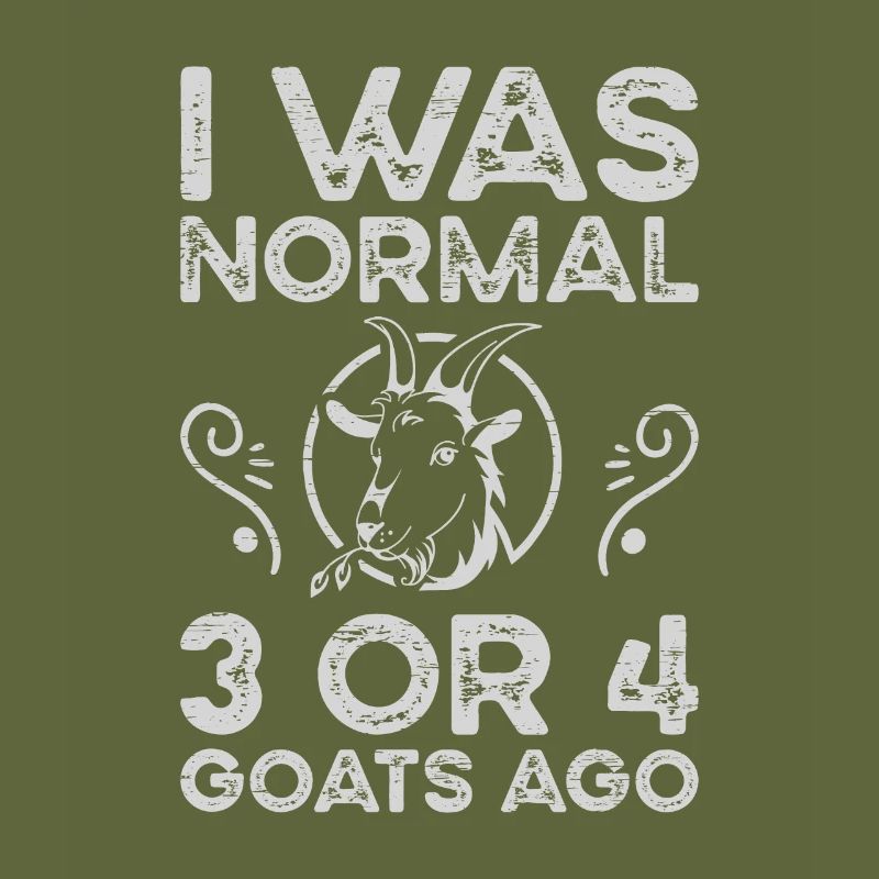 Ich war normal 3 oder 4 Ziegen vor Viehzucht