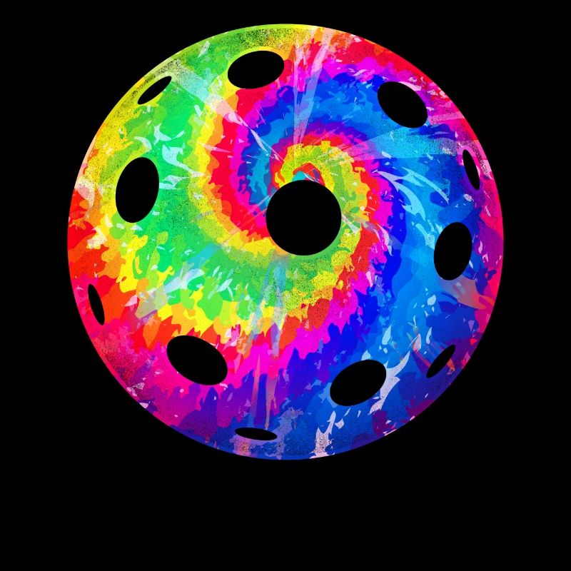 Pickleball Tie Dye Retro 80s 90s