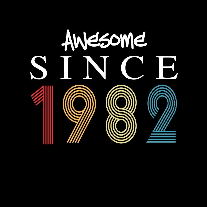 Awesome Since 1982 Birthday 1982 Vintage 1982