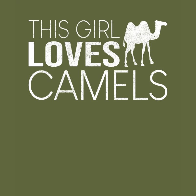 Mädchen Kamel Spruch