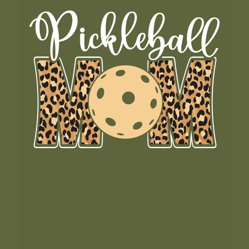 Pickleball Maman Mère Léopard