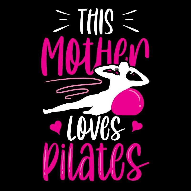Cette mère aime Pilates Maman Amant Maman