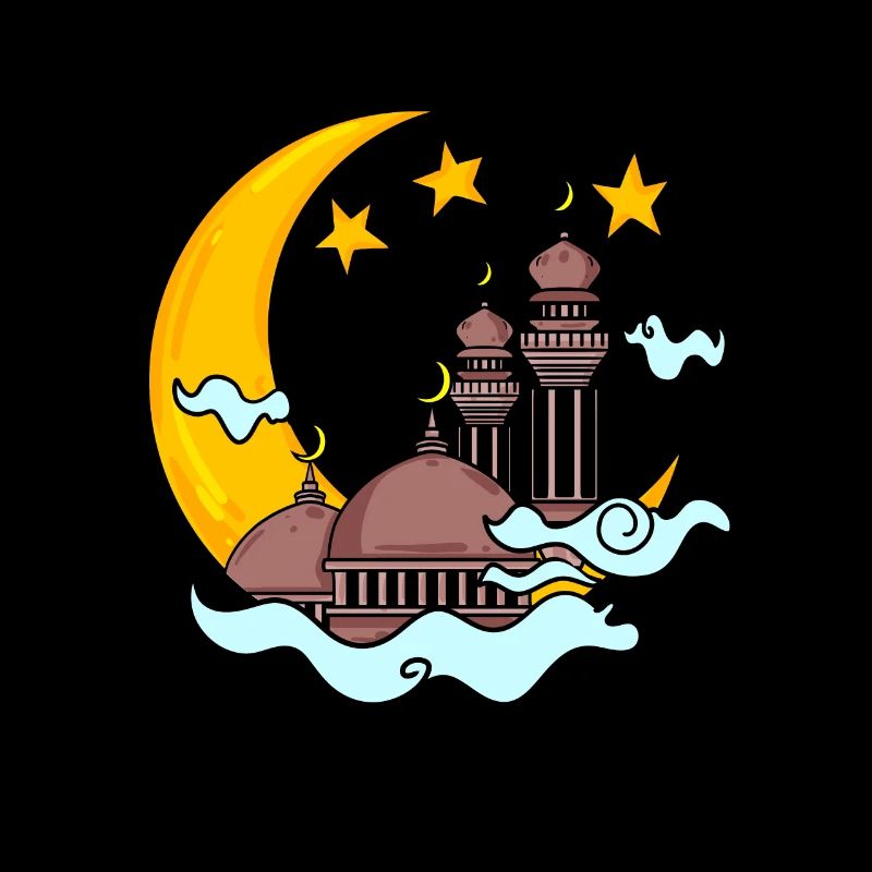 Mosque with Crescent