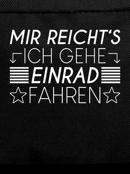 Einrad Spruch