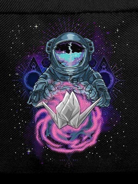 Space artistic astronaut origami