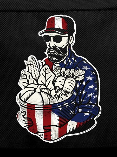 Farming Farmer American Flag Us
