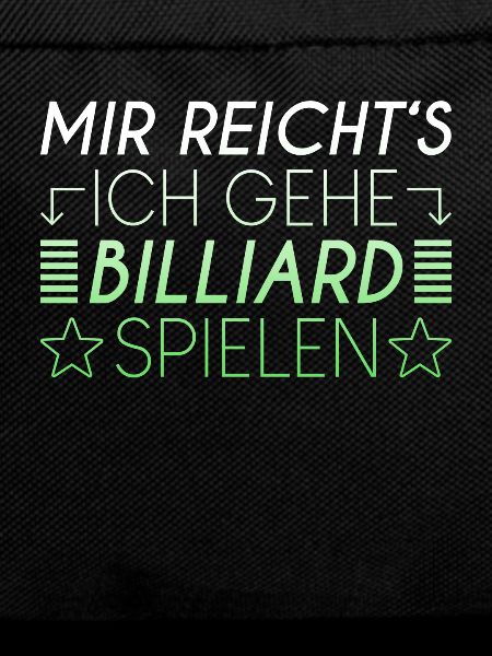 Billiard Spruch