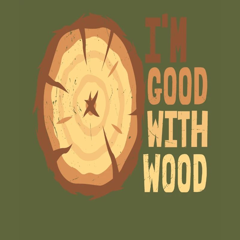 Ich bin gut mit Holz