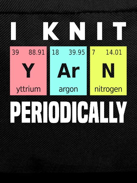Knitting Chemical Elements Knitter