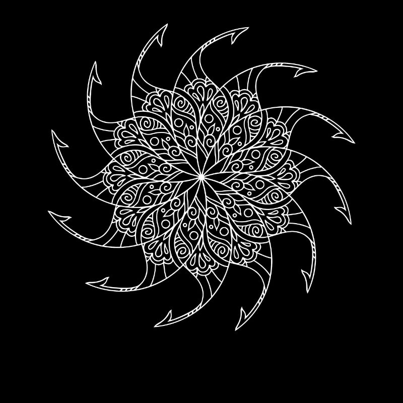 Rotierendes Mandala