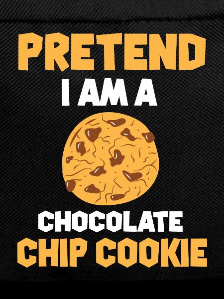 Funny chocolate chip cookie design