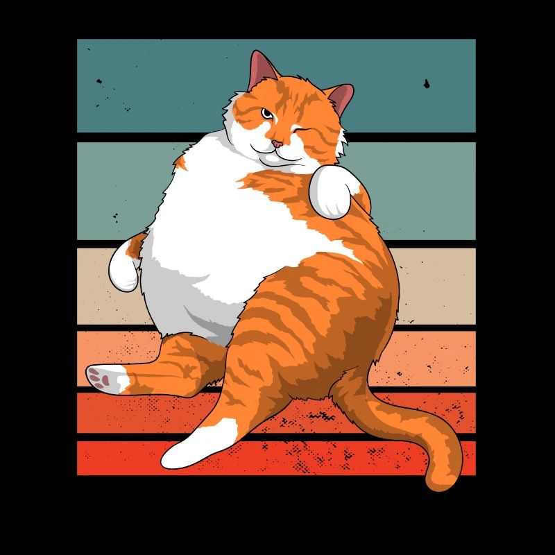 Mèmes rétro des chats vintage chonk cat