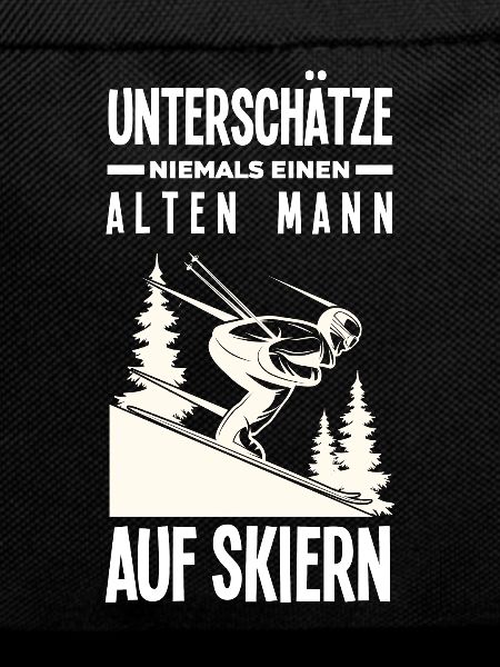 Ski Alter Mann Opa Geschenk