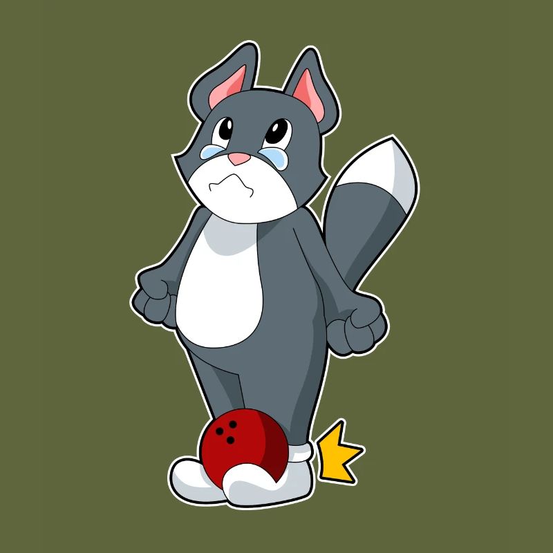 Cat Bowling Bowling Ball