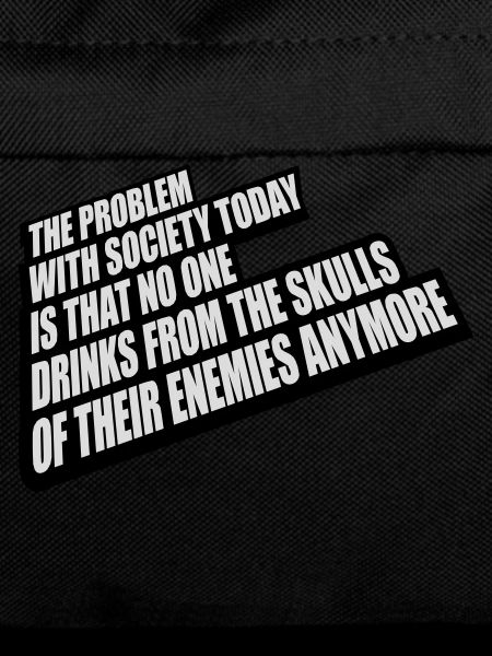 drinks from enemies skulls