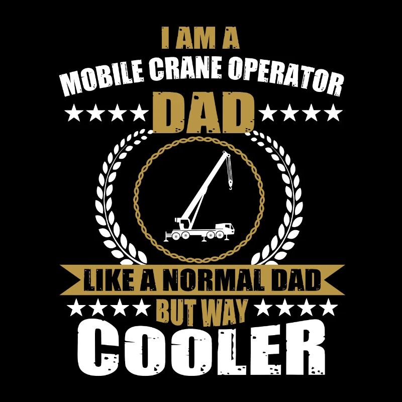 Papa conducteur de grue mobile