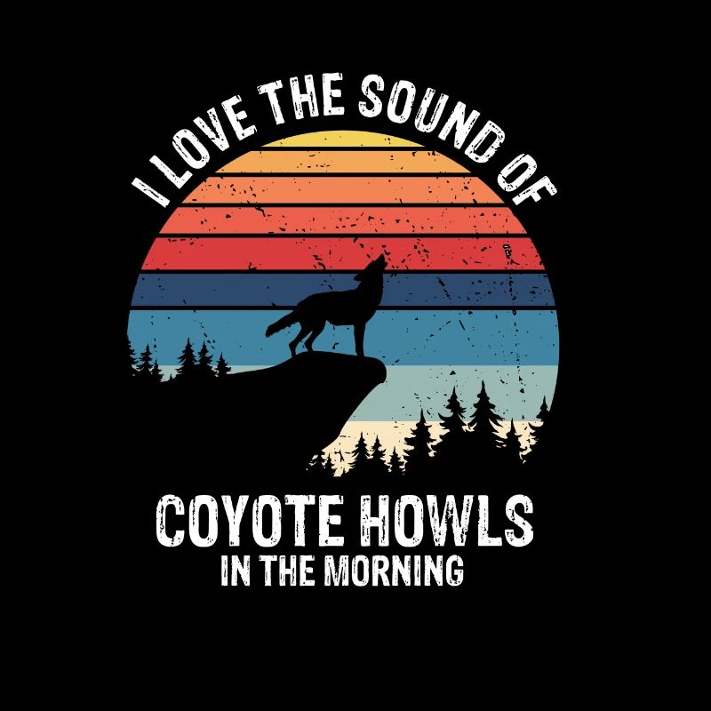 Conception de chasseur de coyote pour la chasse au coyote