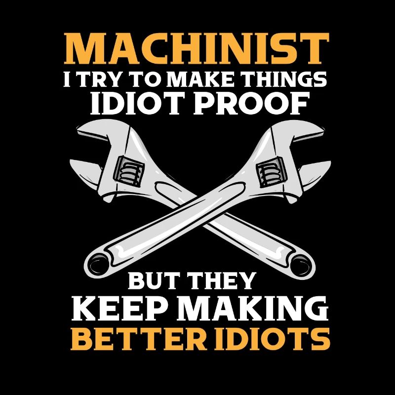 Machiniste disant idiot