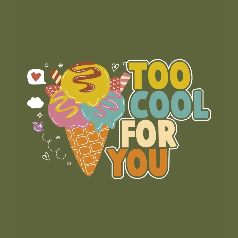 Eiscreme logo Sommer Softeis Geschenkidee