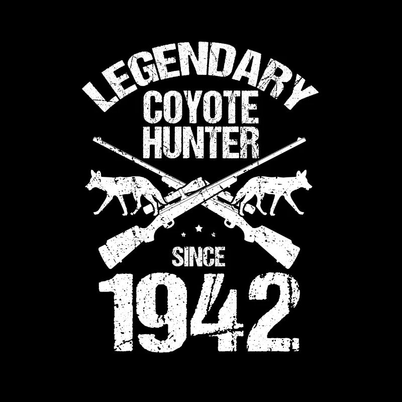 Conception de chasseur de coyote pour la chasse au coyote