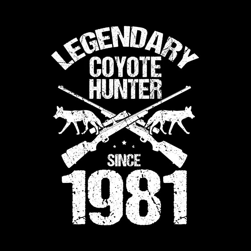 Conception de chasseur de coyote pour la chasse au coyote