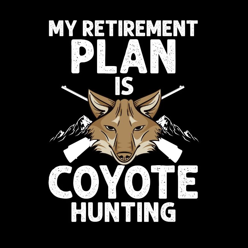 Conception de chasseur de coyote pour la chasse au coyote