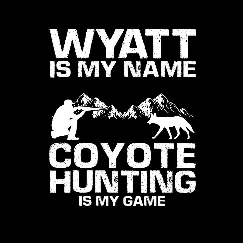 Conception de chasseur de coyote pour la chasse au coyote