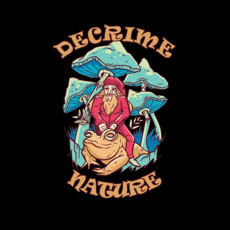 Decrime Nature Champignon Magique Coloré Trippy