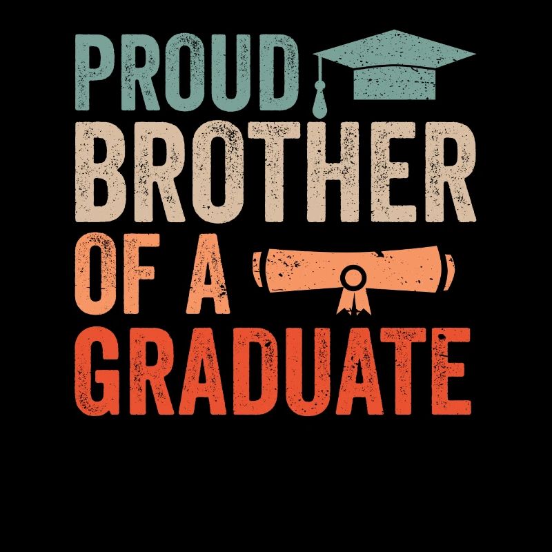 Stolzer Bruder Eines Absolventen Absolvent