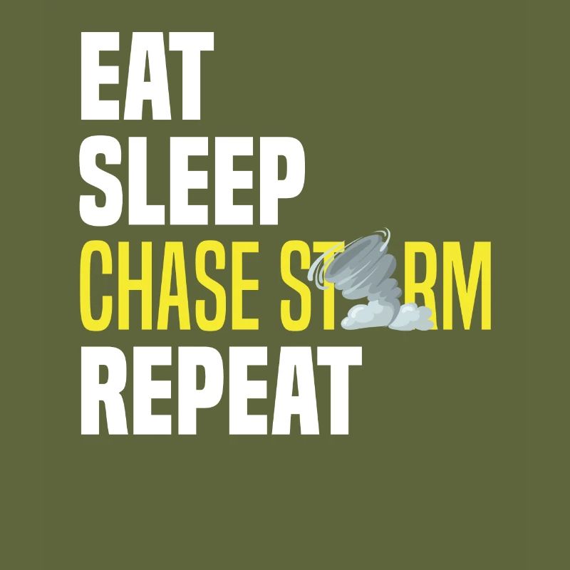 Manger Sleeping Storm Chases Répéter