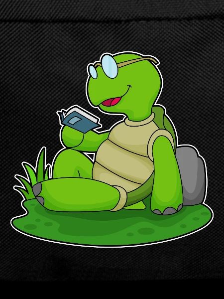 Turtle Nerd Book Glasses