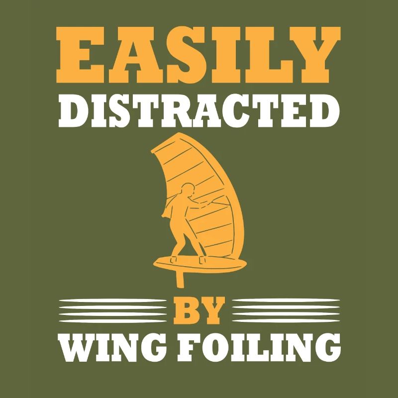 Easily distracted by wing foiling