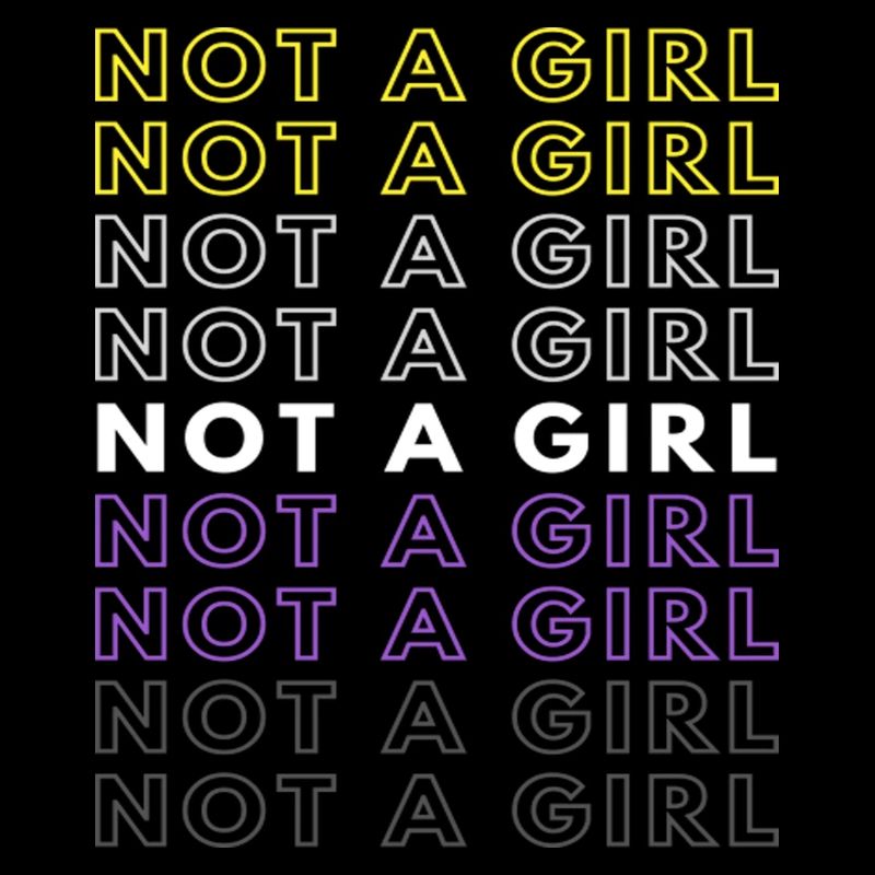Not A Girl Nonbinary Pride Gift Christmas Present