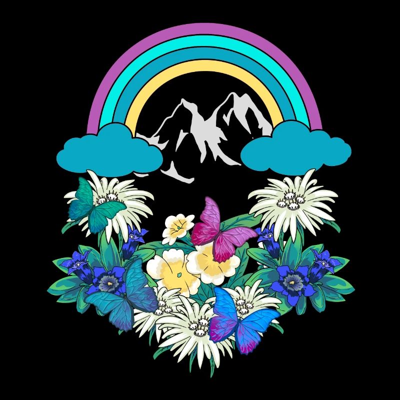 Austria Tyrol Rainbow Spring Nature Alm