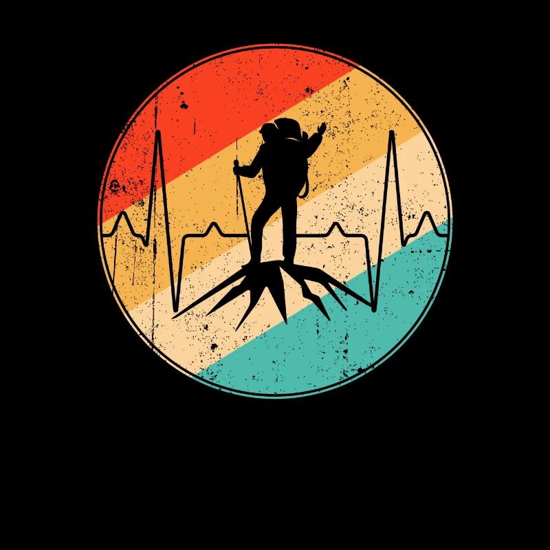 Mountaineering retro heartbeat