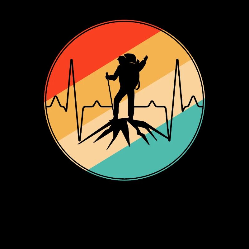 Mountaineering retro heartbeat